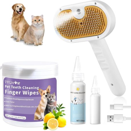 Pet Steam Brush Dogs 3-in-1