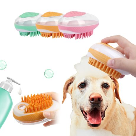 2-in-1 Soft Silicone Shampoo Grooming Brush