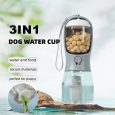 Three-in-one Pet Water & Food Travel Bottle
